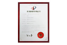 New patent certificate